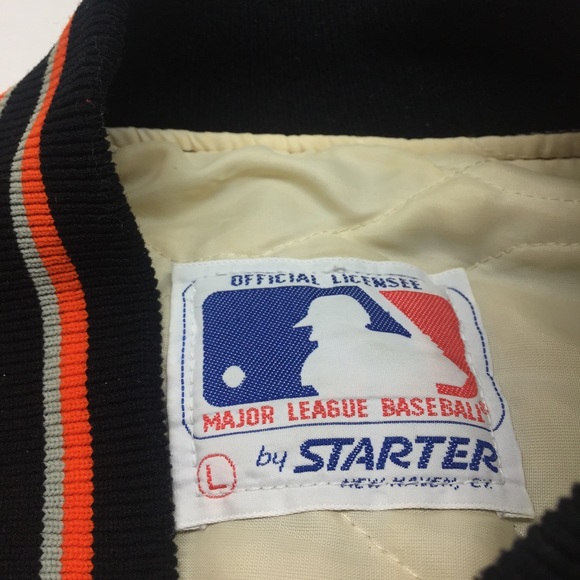 ❌SOLD❌ 80s SF Giants Satin Starter Jacket Bomber - Picture 4 of 8